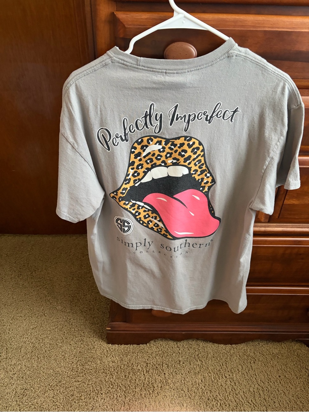Simply Southern Men's Crewneck T‑Shirt in Heather Gray - Picture 5 of 7